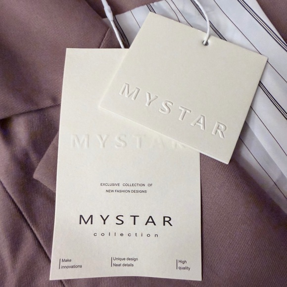 Mauve Blazer and Tailored Shorts Set - Picture 9 of 15